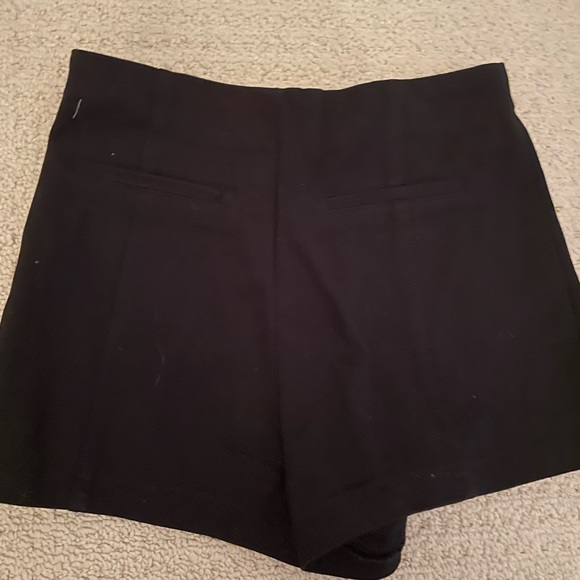 Zara high waist topstitch shorts M black no tags but never worn - Picture 8 of 9